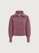 Maura Half Zip Rib Knit