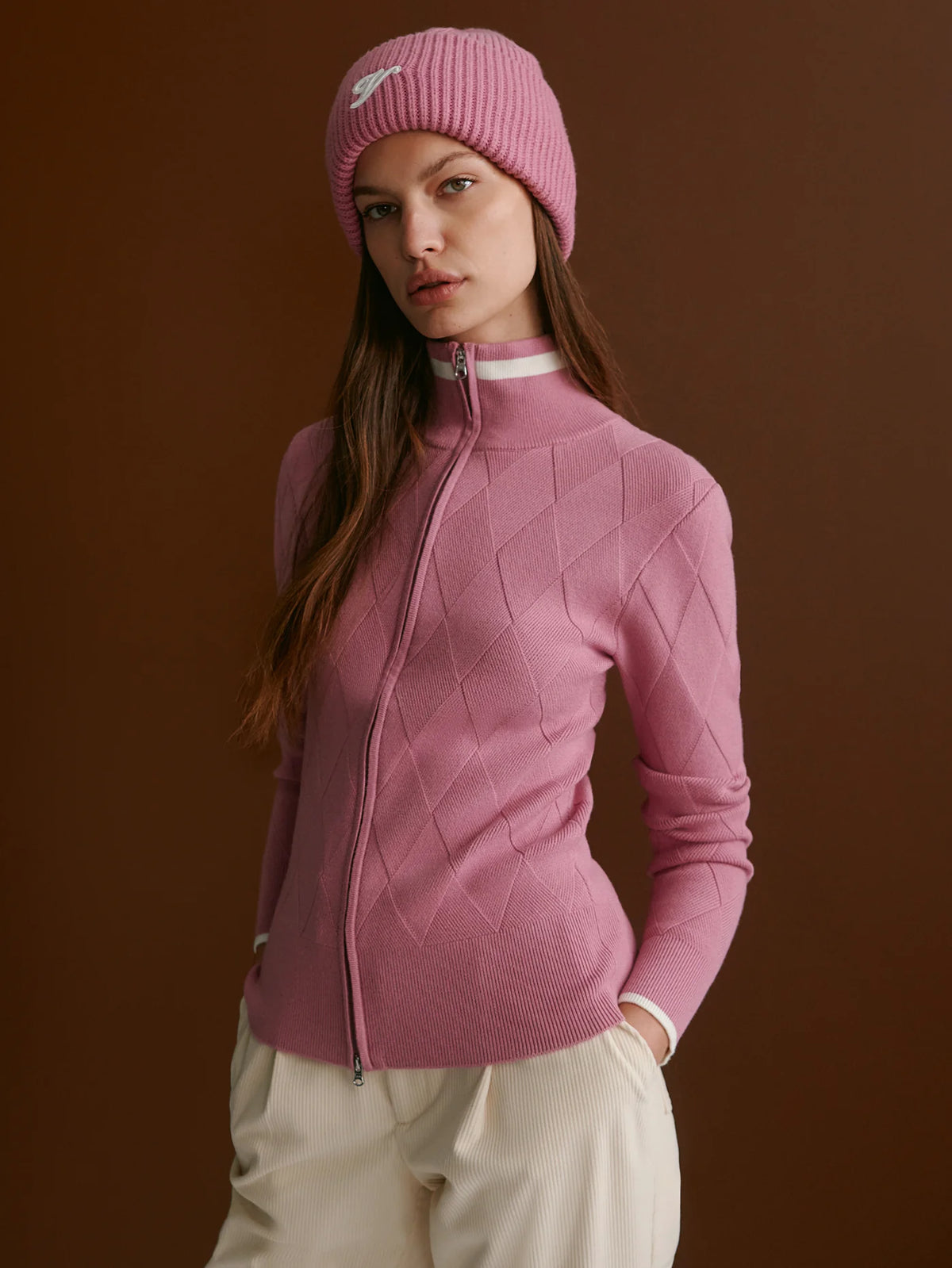 Barthe Zip-Through Knit Jacket