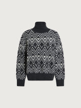 Ida Relaxed Fairisle Roll-Neck Knit