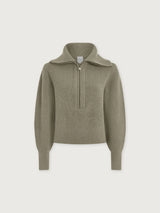 Maura Half Zip Rib Knit