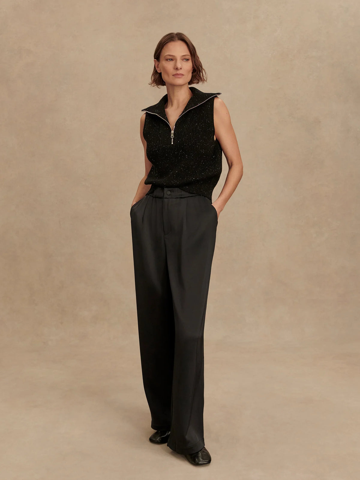 Light Satin Wide Leg Pant Regular
