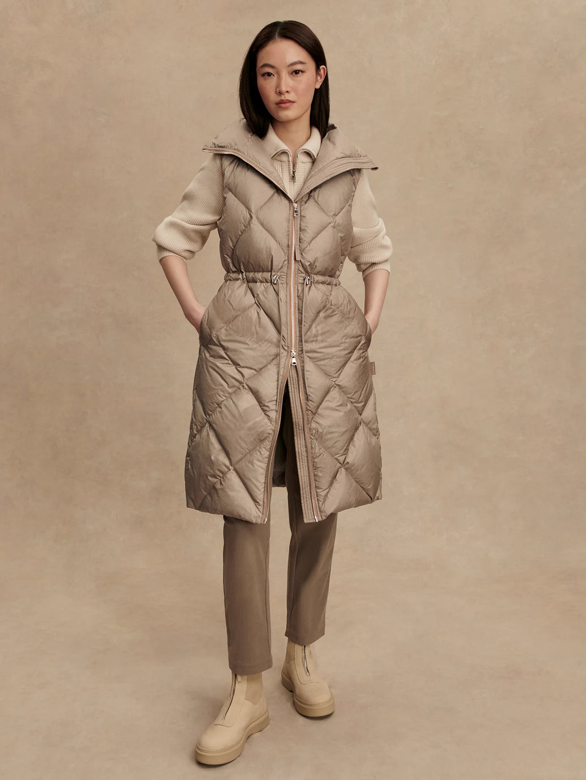 Navine Long Down Gilet