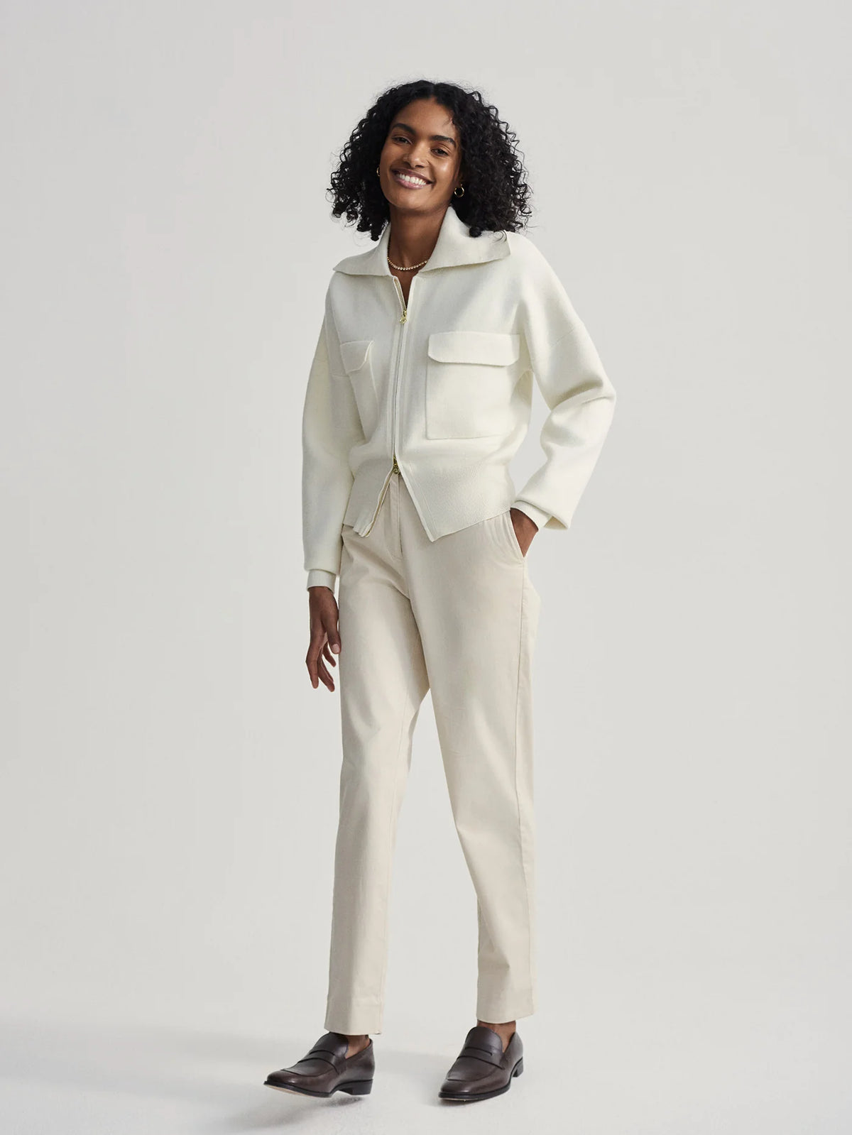 Felise Zip-Through Knit Jacket