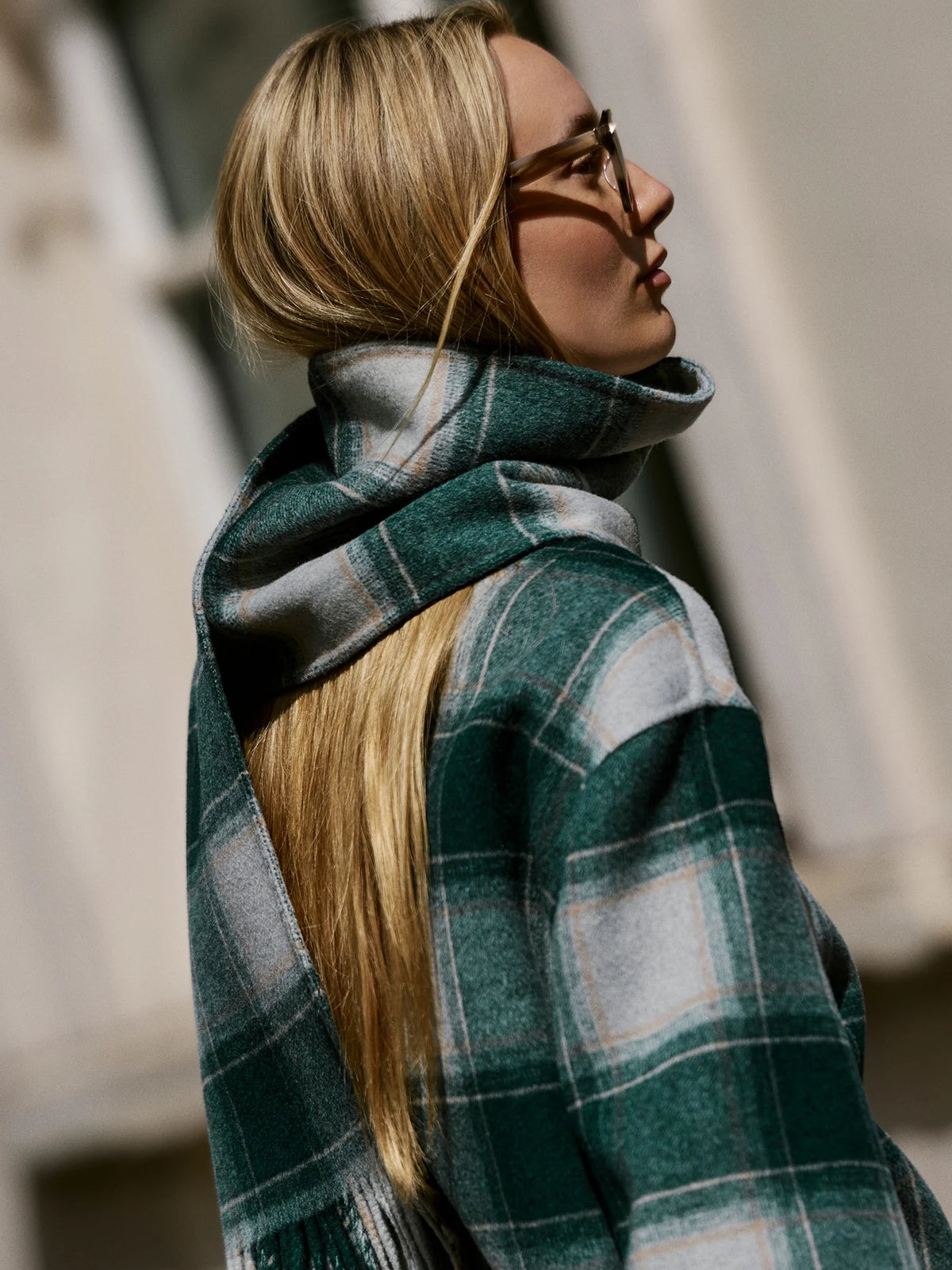 Alderton Check Scarf Coat