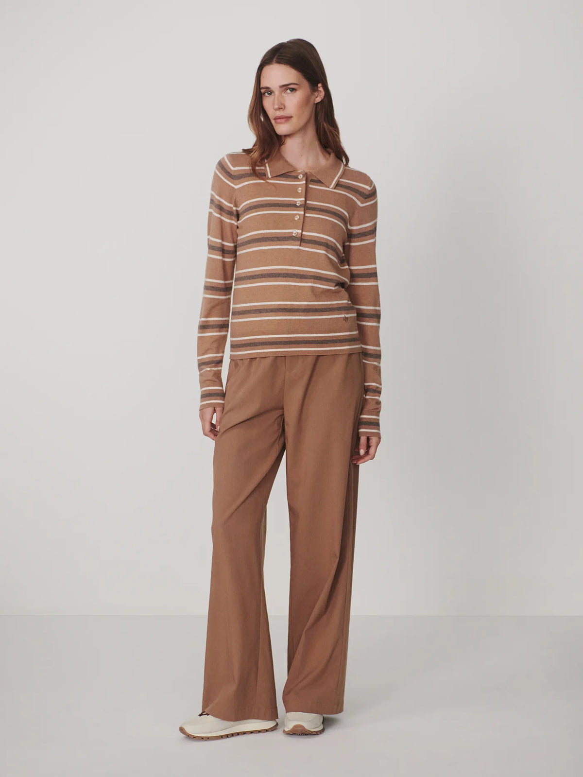 Mayra Stripe Knit Polo