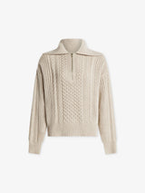 Camello Relaxed Cable Half Zip