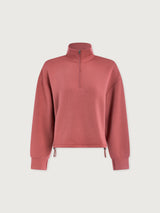Sian Cropped Half-Zip Sweat