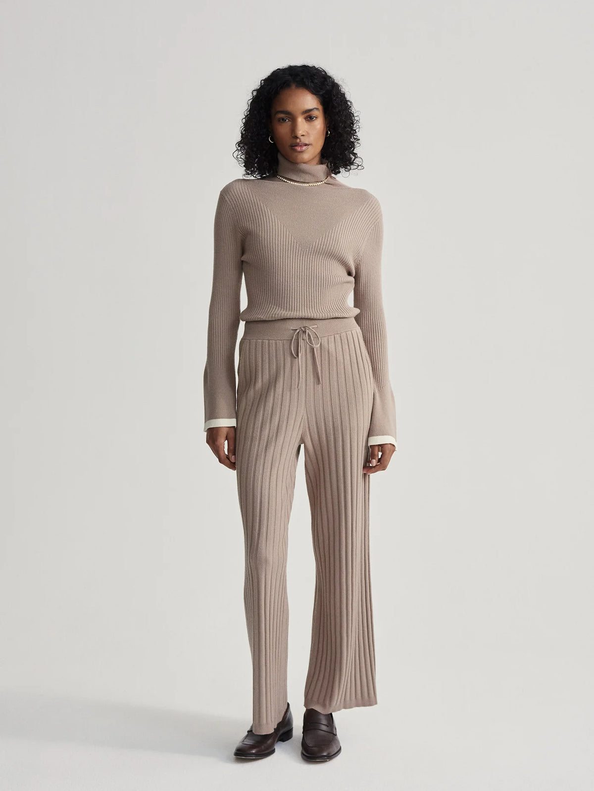 Stretch Lightweave Wide Leg Travel Pant