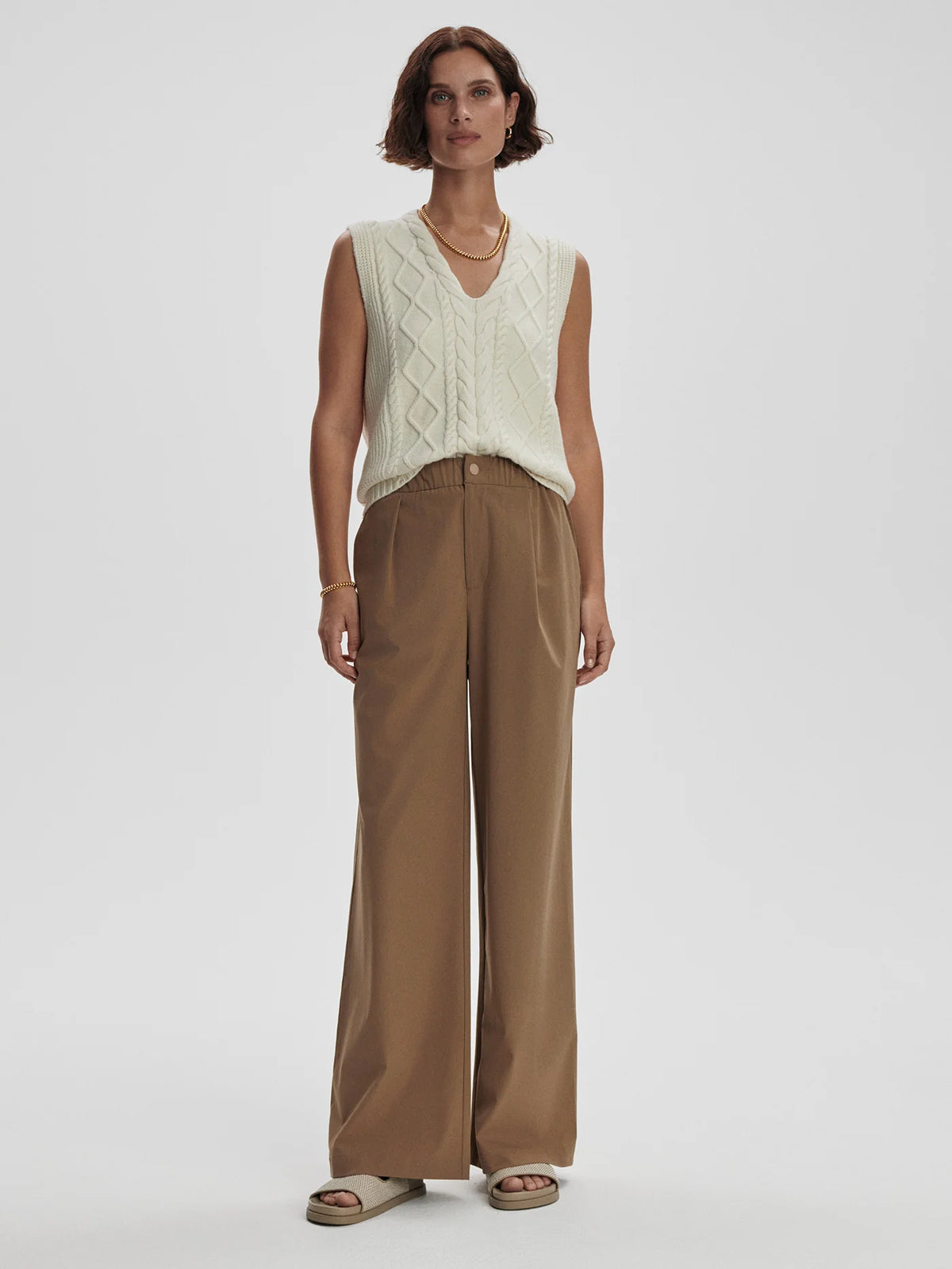 Lightweight Stretch Wide Leg Travel Pant Regular