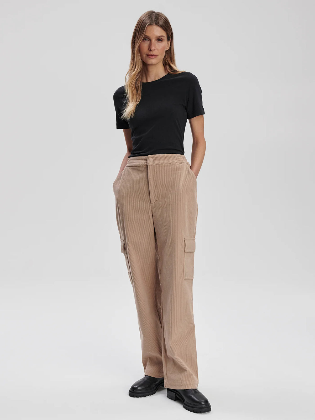 Plush Cord Straight Cargo Trouser Regular