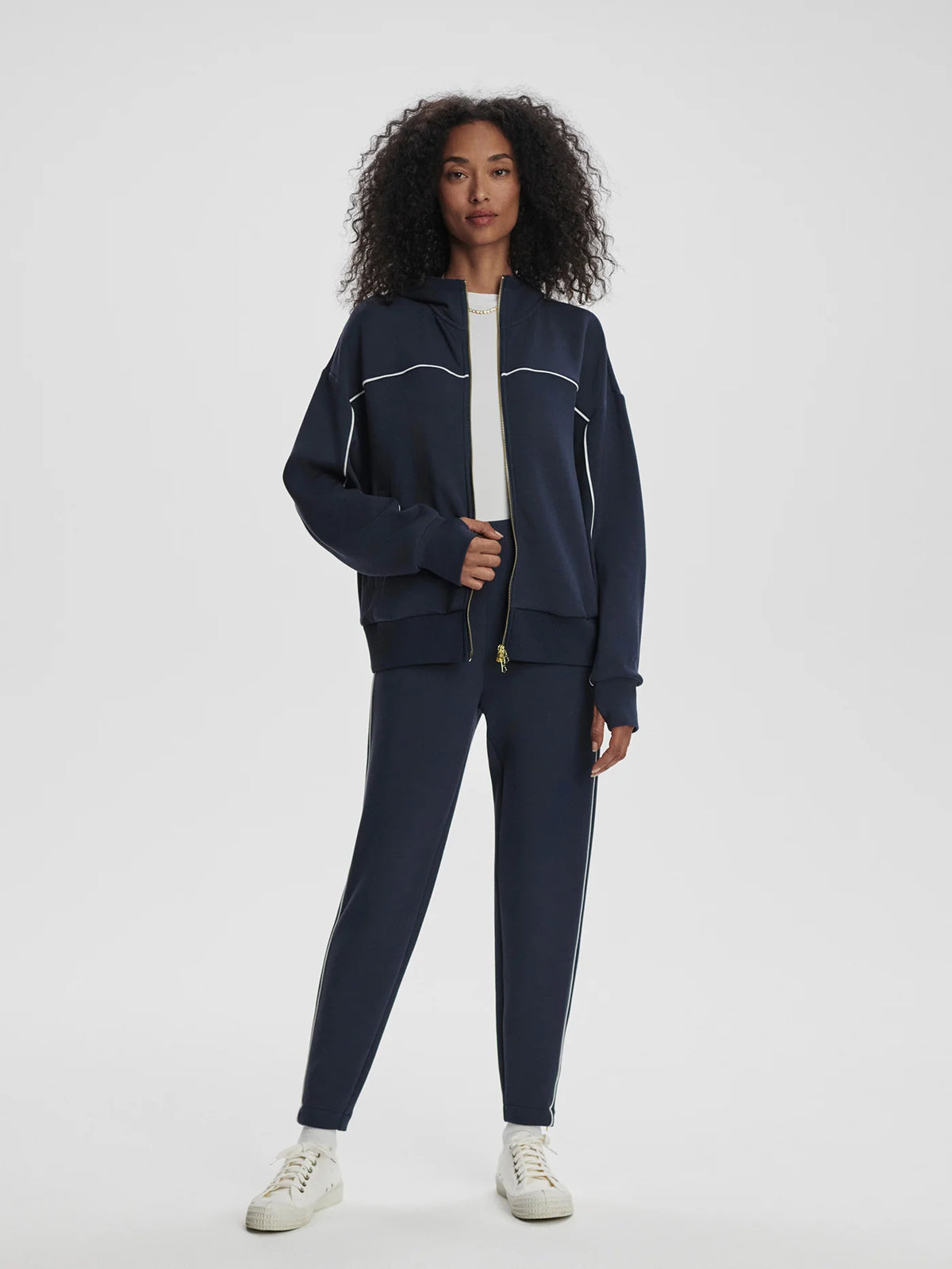Gia Zip Through Hooded Sweat