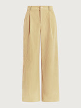 Plush Cord Wide Leg Trouser Regular