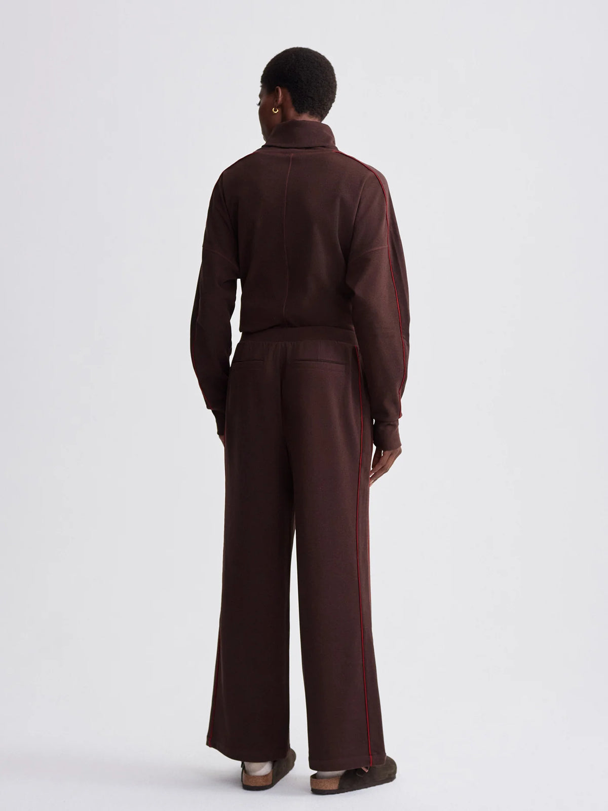 Brushed Rib Wide Leg Pant 30