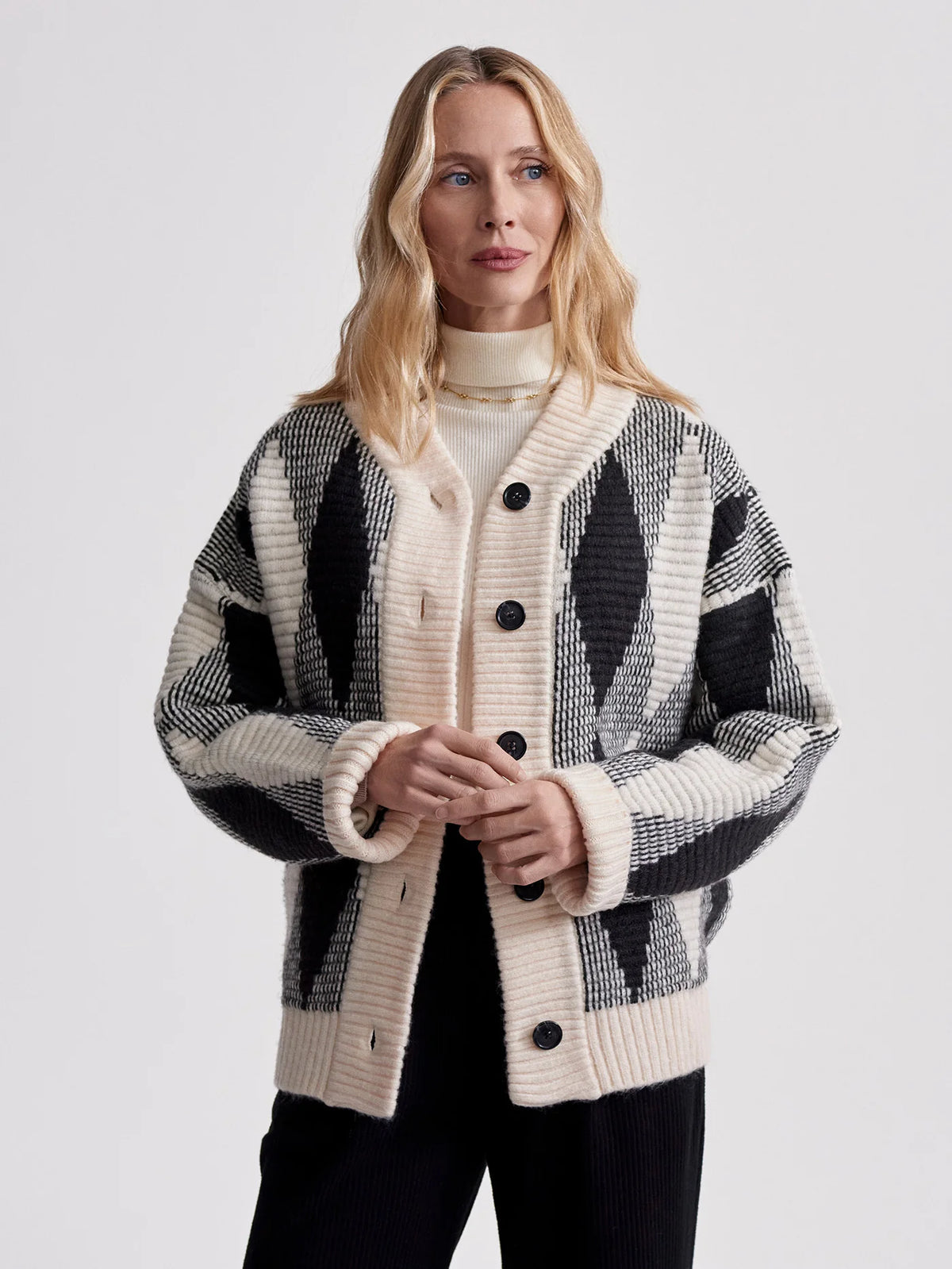 Nancy Jacquard Knit Jacket
