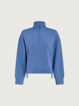 Sian Cropped Half-Zip Sweat