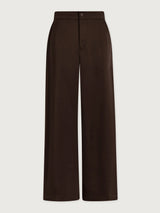 Light Satin Wide Leg Pant Long