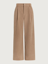 Plush Cord Wide Leg Trouser Regular