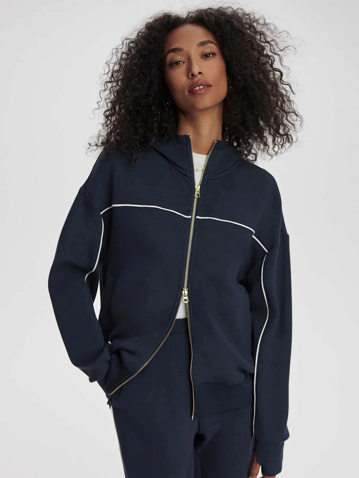 Gia Zip Through Hooded Sweat
