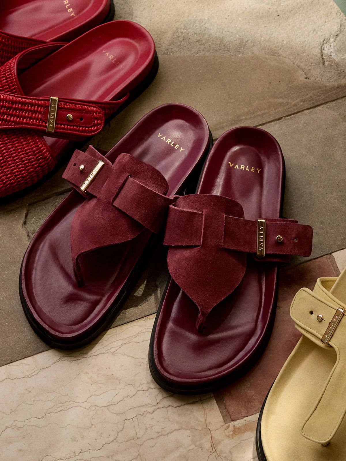 Suna Suede Toe Post Sandal