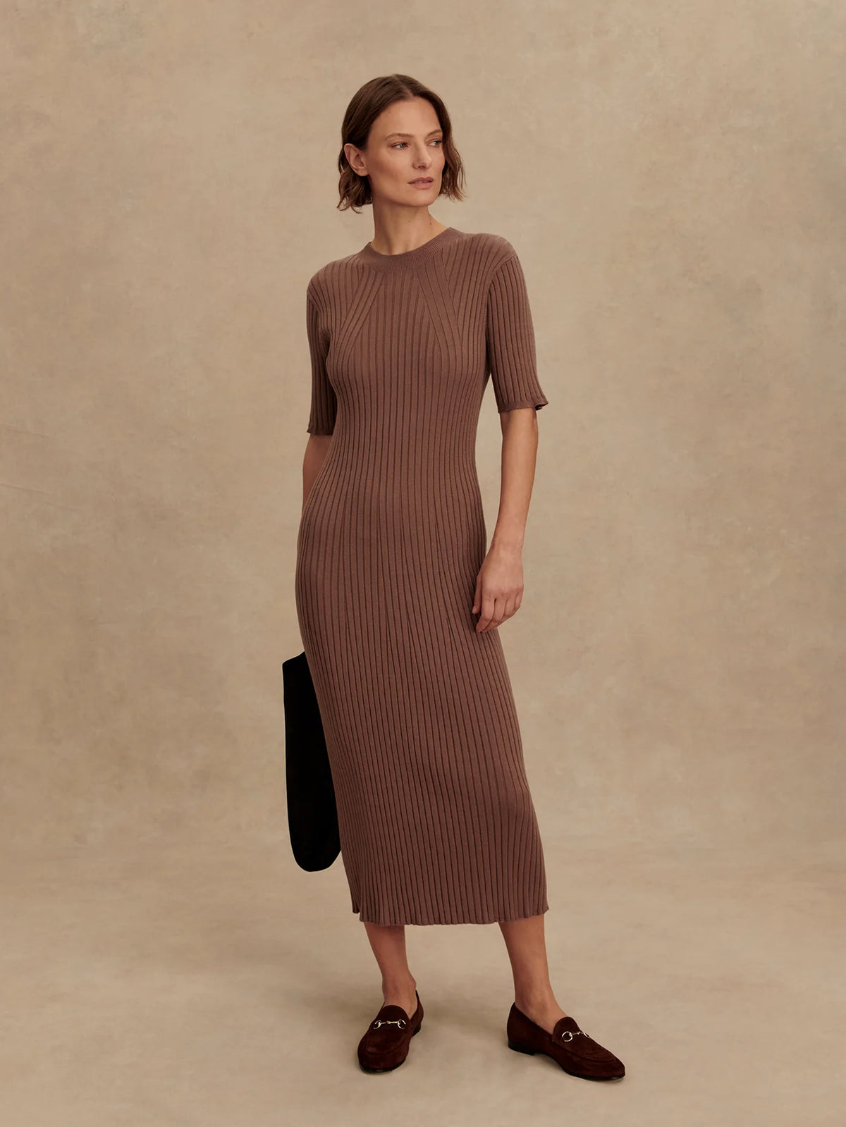 Maeve 2.0 Rib Knit Midi Dress