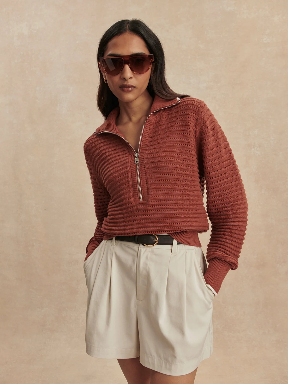 Morwenna Half Zip Knit